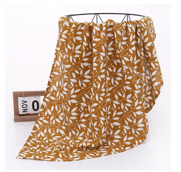 Summer Baby Blanket Muslin Gauze Breathable Sleep Swaddle Wrap Infant Quilt For Baby Bib S2