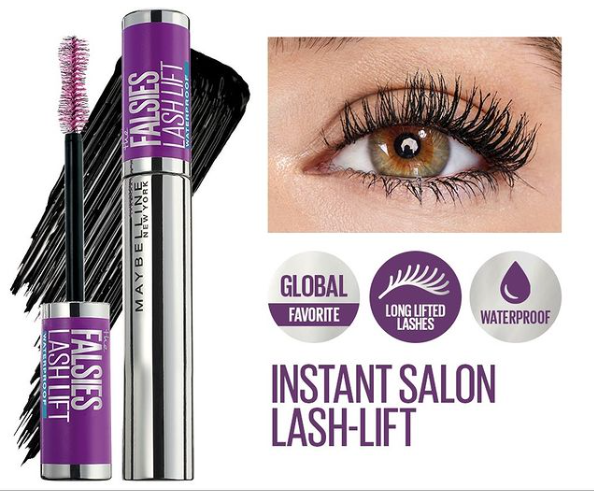 Maybelline Falsies Lash Lift Mascara (8.6mL / Black) - Lifted Lashes, Lengthening, Long lasting, 24H