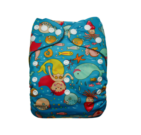 Cathy Baby Charcoal Inner Cloth Diaper Printed One Size Reusable Washable Pocket Bamboo Charcoal Cloth Nappy N13