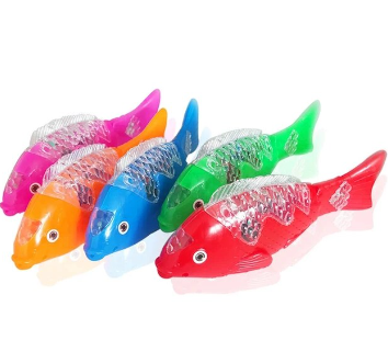 Baby Kids Musical Toys Dancing Fish w/Sounds and Lights/Running-Swing Tail