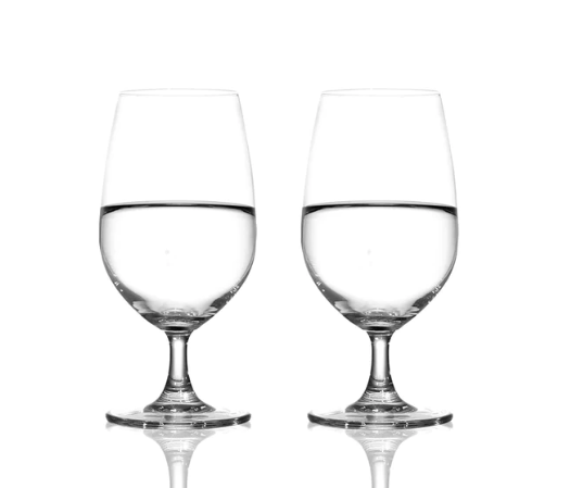 CRYSALIS Water Goblet Juice Stemware 423ml |15oz [Set of 2] Drinks Beverage Glassware Drinking Glass