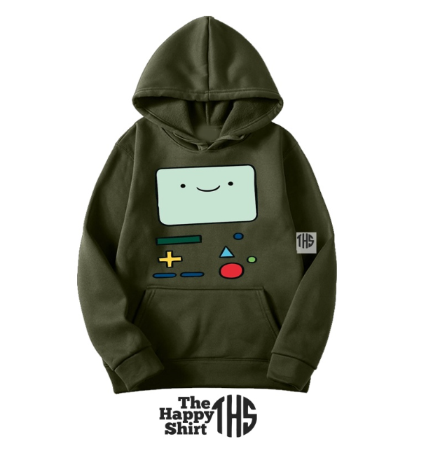 ADVENTURE TIME HOODIES FIIN JAKE PRINCESS BUBBLE GUM BMO MARCELINE  THE HAPPY SHIRT