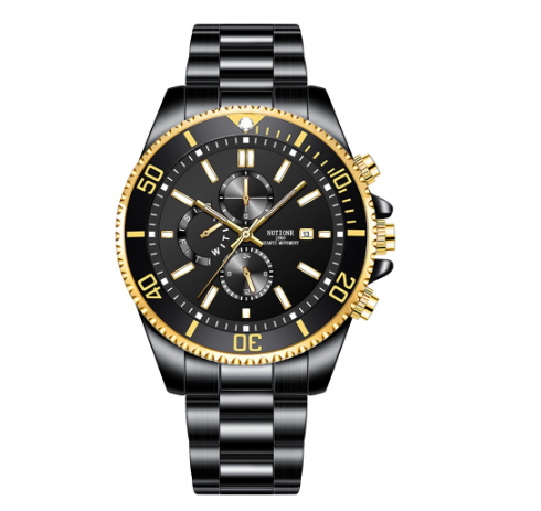 Gift Fashion luxury stainless business waterproof unisex analog original watch for men Green Water Ghost Watch Men 006