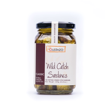 Gustazo Wild Catch Sardines Classic in Extra Virgin Olive Oil 250g