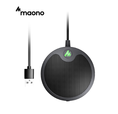 Maono AU-BM10 USB Microphone Conference Microphone Computer Metal Boundary Desktop Microphone With Mute and Headphone Playback