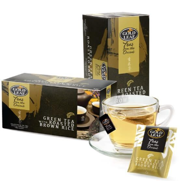 Gold Leaf Oriental Blends: Brown Rice Green Tea (Genmaicha) 25 Teabags