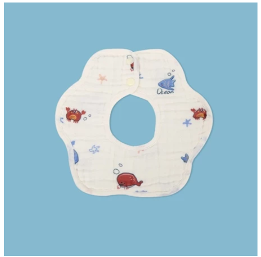 Einmilk Baby Bandana Dribble Bibs 360 Rotate Drool Bibs or Petal Bib Cotton Super Soft & Absorbent B18