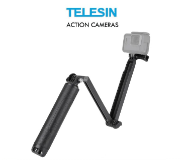 TELESIN 3-Way Pole Stick for Action Cameras GoPro Hero, DJI Action, Insta360, SJCAM, etc GP-MFW-300