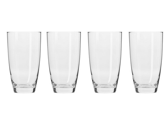 UNION GLASS Clear Glass Highball Water, Juice, Soda, Liquor Glass 445ml | 16oz [Set of 6]