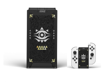 IINE Golden-Green Joycon Charging Grip Rectangle Shaped Charging Dock for Nintendo Switch Joycon