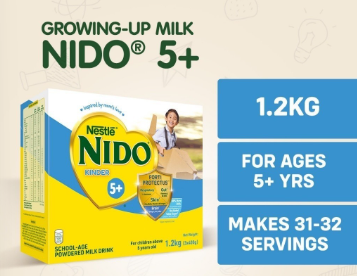 NIDO 5+ Powdered Milk Drink For Children Above 5 Years Old Box 1.2kg