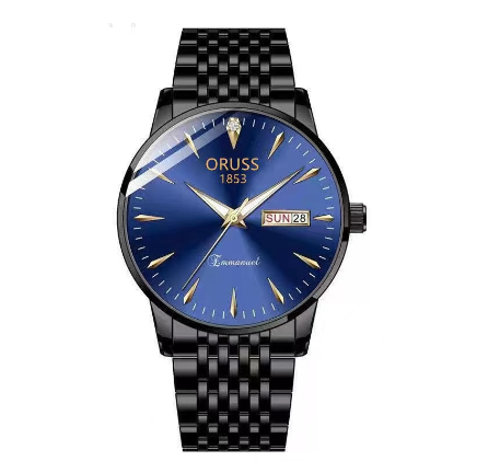 Original Luxury Stainless Steel Fashion Men's Waterproof Luminous Calendar Swiss analog quartz Automatic  Watch M4