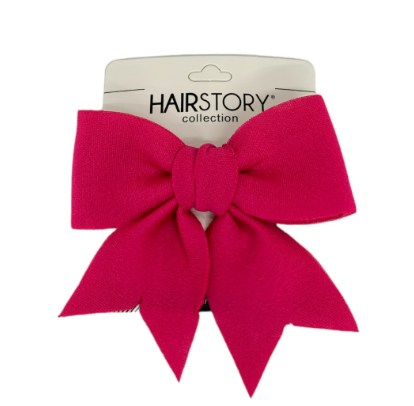 HAIRSTORY Cute Ribbon Bow Pin Curl Hair Clip For Girls