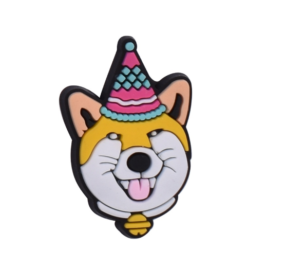 Cute Bichon Frise Jibbitz for Crocs Paw Dog Jibbits Charm Golden Retriever Shoe Charms Pug Corgi Jibits Crocks Kids Shoes Accessories D30