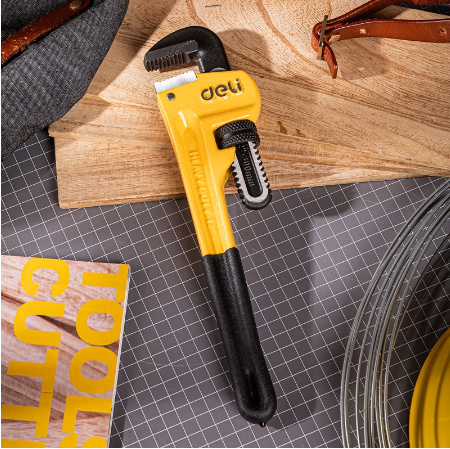 Deli 12" Pipe Pliers Heavy Duty Tool Pipe Cutter Plumber Wrench EDL2512