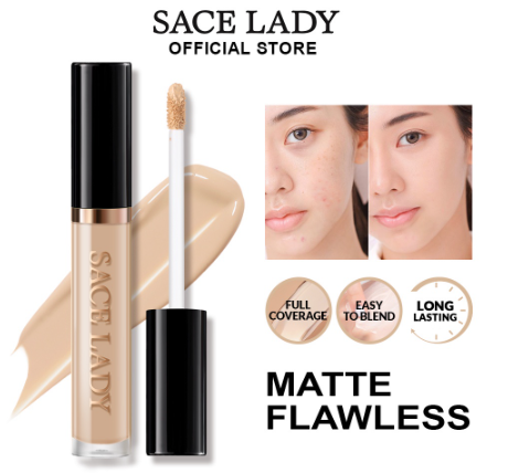 SACE LADY Waterproof Concealer Full Coverage Matte Smooth Conceal Dark Circles Scar Acne Skin Face Makeup