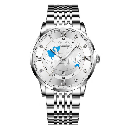 Original Luxury Golden Fashion Men Quartz Waterproof Luminous Calendar Stainless Steel Watch M11