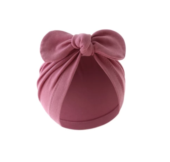 Some Baby Bowknot Beanie Hat Large Turban Hat for Newborn Boys Girl 0-12M Soft Breathable Headdress Universal Photo Hat BH12