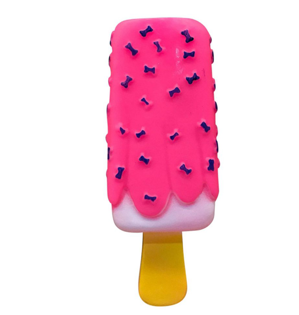 Pet Toys Dog  Puppy Ice Cream Toys Squeaky Chewing Teeth Clean Toys
