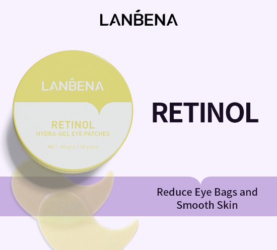 LANBENA Retinol Hydra-Gel Eye Patches Eye Mask Eye Care Anti-Aging Moisturizing Whitening 60pcs
