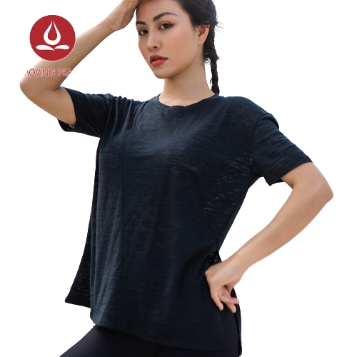 MOVING PEACH Sports Top Loose Sexy Fitness Smock Btu