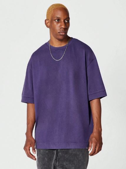 SUMWON Oversized Fit Essential Washed Short Sleeve Tee College Ready