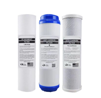 High Quality 3 pcs Set - 10 inches 3 Stage Filters replacement - PP SEDIMENT /UDF CARBON /CTO CARBON