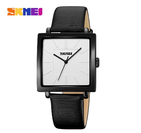 SKMEI Fashion Ladies Quartz Watch Waterproof Square Women 2032 WHITE