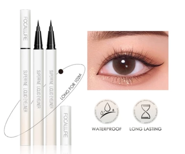 FOCALLURE Long Lasting Waterproof Liquid Eyeliner Quick Dry Eye Line Makeup