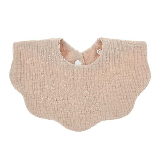 Baby Printed Towel Cotton Gauze Wavy Edge Muslin Bib BB15