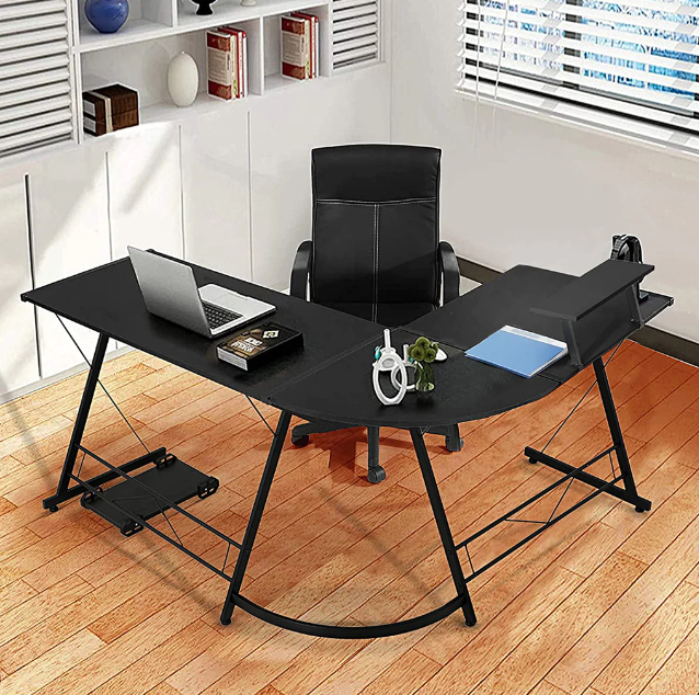 L-Shaped Corner Desk Computer Gaming Desk PC Table Office Workstation