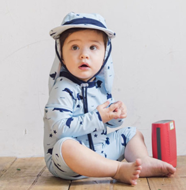 Korean Style Baby Boy Infant Cute Long Sleeve One-piece Swimwear Kids Sunscreen Quick Drying Swimsuit Beachwear