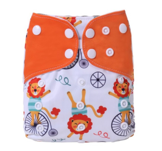 Ready Stocks Waterproof Reusable Digital Printed One Size Pocket Cloth Diaper CD41