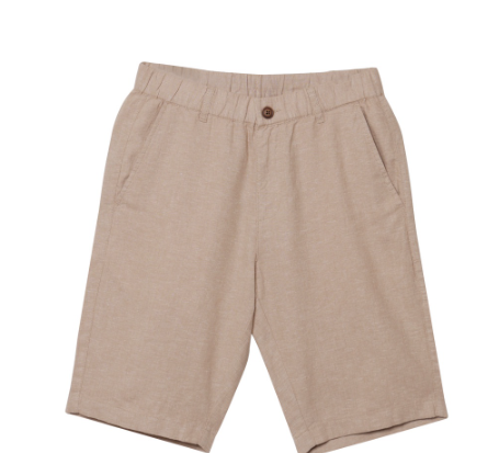 GIORDANO Men's Cotton Linen Bermuda Shorts