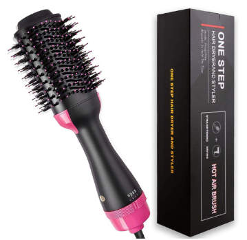 Hair Dryer and Volumizer,Hot Air Paddle Styling Brush Ion Generator Hair Straightener Curler