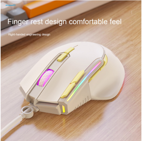 Universal Gaming Wired Mouse PC Accessories Comfortable Grip Desktop Gaming Mouse 9 Buttons