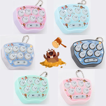 Cutefun Mini Hand-Held Hamster Toy Game Console Keychain Cutecartoon Creative Function Giftornaments