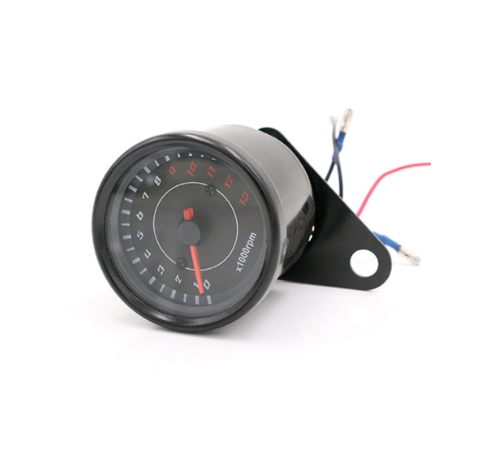 Motorcycle Speedometer Gauge LED Screen Tachometer DC 12V 13000 RPM Universal
