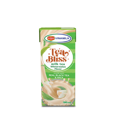 Del Monte  Vinamilk  Tea Bliss Milk Tea with Real Black Tea and Creamy Milk 180ml