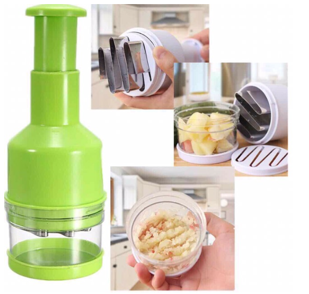 Manual Hand Chopper Onion Garlic Mincer Pressing Vegetable Fruit processer Slicer with Cover Ginger
