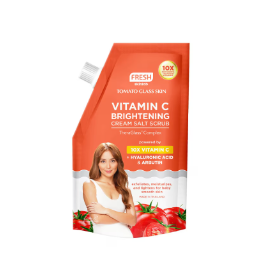 Fresh Skinlab Tomato Glass Skin Vitamin C + Arbutin Salt Scrub 300g