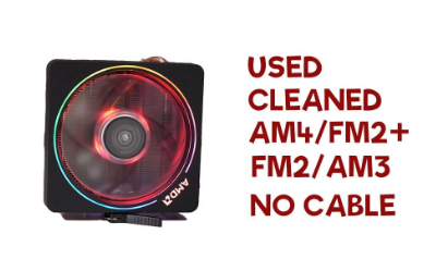 USED AM4 Cpu Cooler Fan AMD Heatsink Fan AMD Wraith Stealth AMD Cooler Spire AMD Wraith Prism RGB