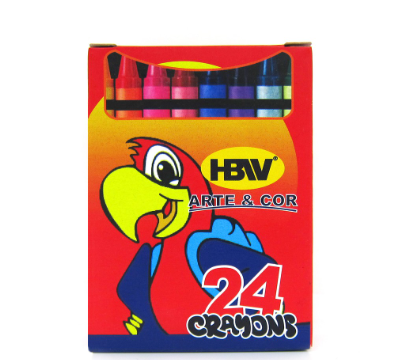 Hbw Arte & Cor Crayons (24 Assorted Color ) CR-24