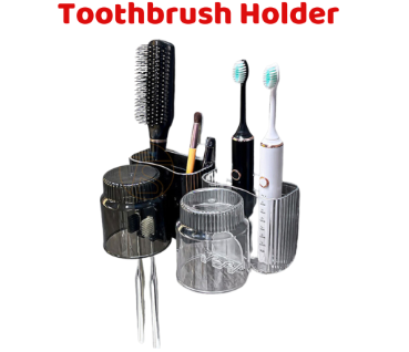 Toothbrush Holder Wall Mount No Punching Couples Family Teeth Cup Toothpaste Toothware Mouthwash Cup