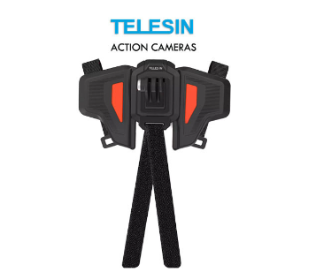 Telesin 2023 Helmet Motorcycle Strap Mount Action Cameras GoPro SJCAM DJI Insta360 etc GP-HBM-MT2