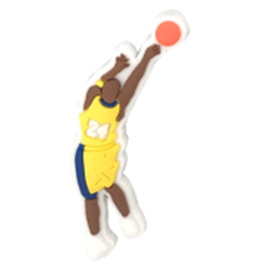 Cute Curry Basketball Jibbitz Kobe Shoe Charms Lakers Bryant Jibitz Croc Charm NBA Croc Jibbits Pin for Men Shoes Accessories Decoration B33