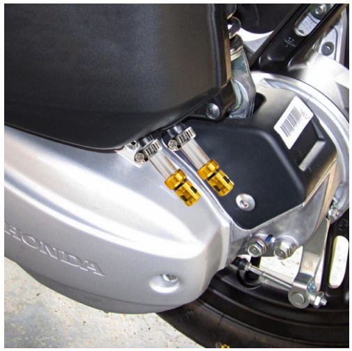 Genesis CNC Motorcycle Air Filter Drain Tube With Valve Head Plug Universal