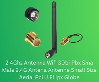 2.4Ghz Antenna Wifi 3Dbi Pbx Sma Male 2.4G Antena Antenne Small Size Aerial Pci U.Fl Ip