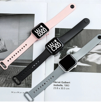 LED Digital Sports Watch Silicone Band Wrist Watch