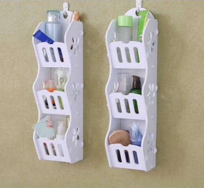 Mr.Dolphin #3 Layers Storage Rack Shelf Wall Hanging Organizer For Bathroom Cosmetics Makeup